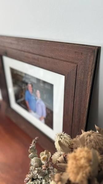 35cm x 65cm Bruin hout fotoraam